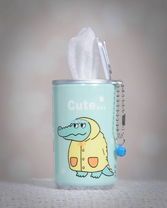 Cozy Croc – Mint Green Travel Wet Wipes Dispenser